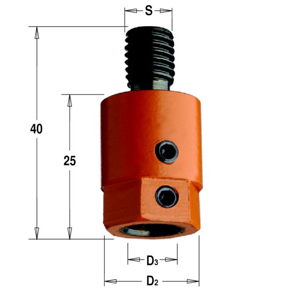 Фото Патрон для присадочного станка S=M10 D=10 RH в интернет-магазине ToolHaus.ru